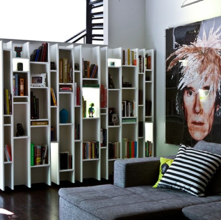 Bedroom nook with custom cabinetry
